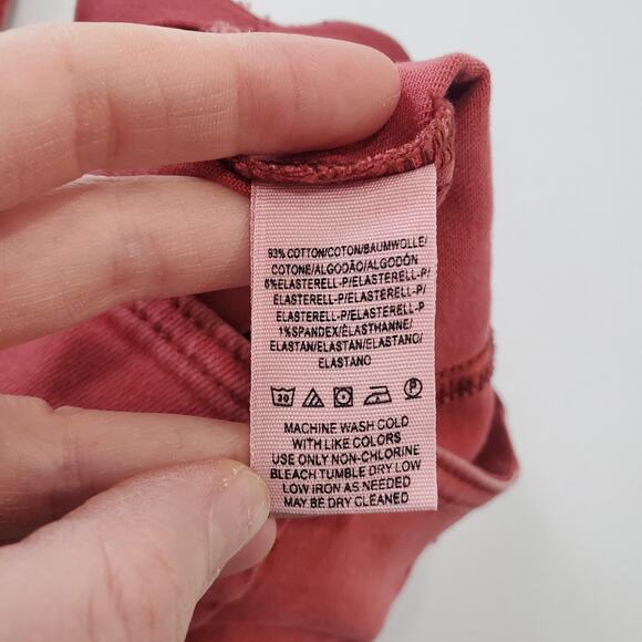 Free People We The Free Penny Pants Womens 28 Red Flare Boot Stretch - Picture 5 of 10